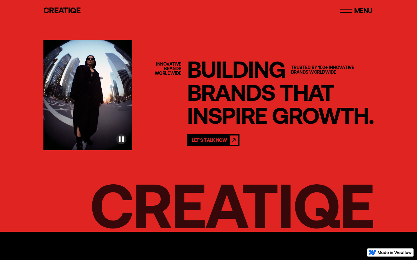 Creatiqe - Portfolio & Agency Website Template template preview