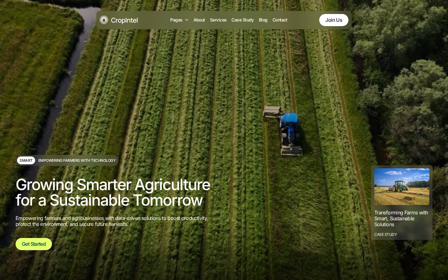 Cropintel - Environment Website Template template preview