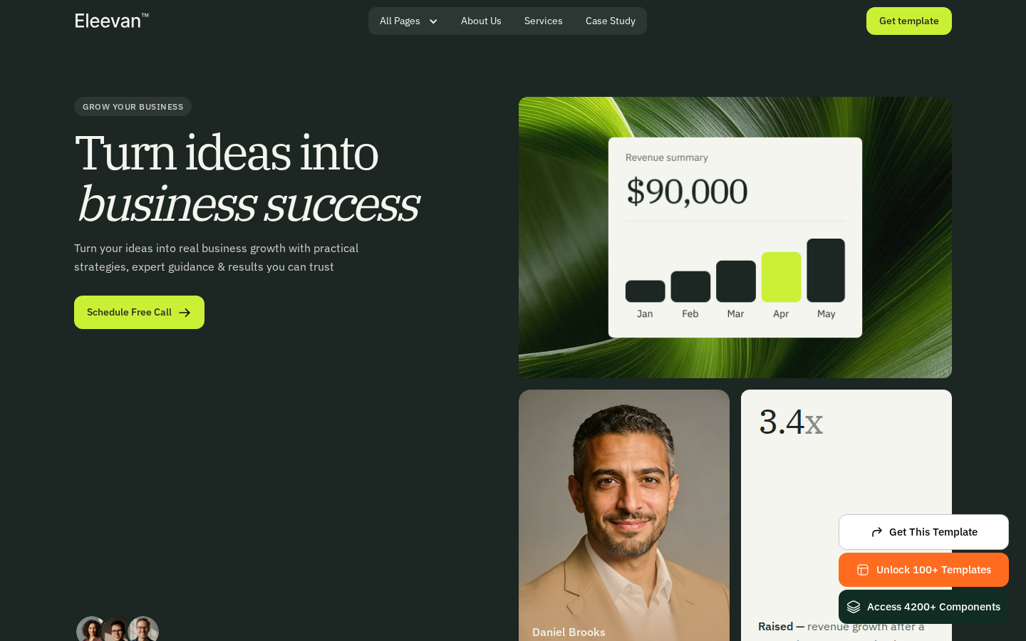 Eleevan - Website Template template preview