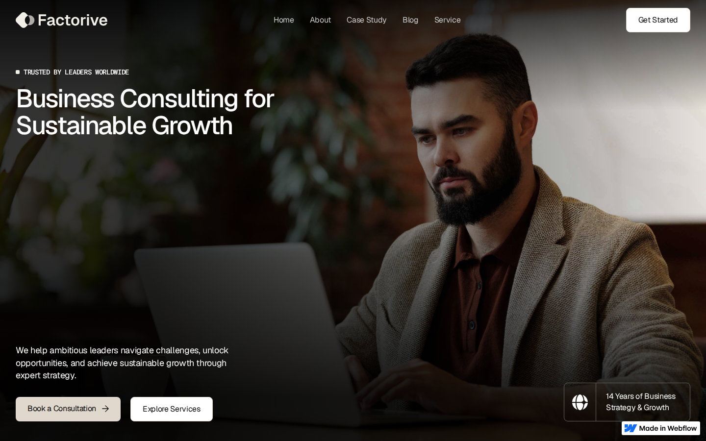Factorive - Portfolio & Agency Website Template template preview