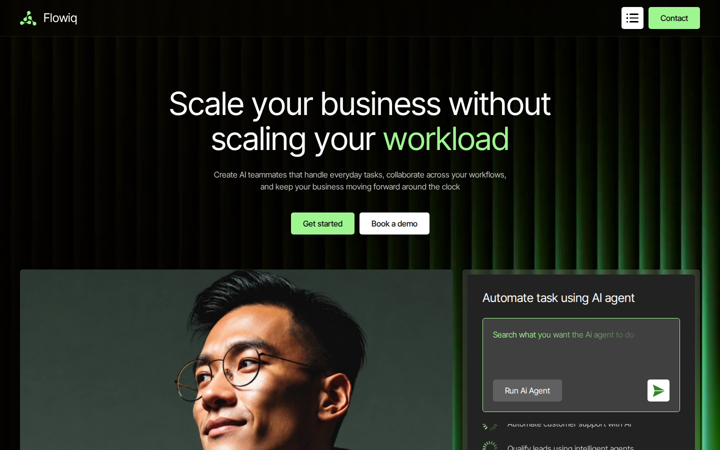 Flowiq - Website Template template preview
