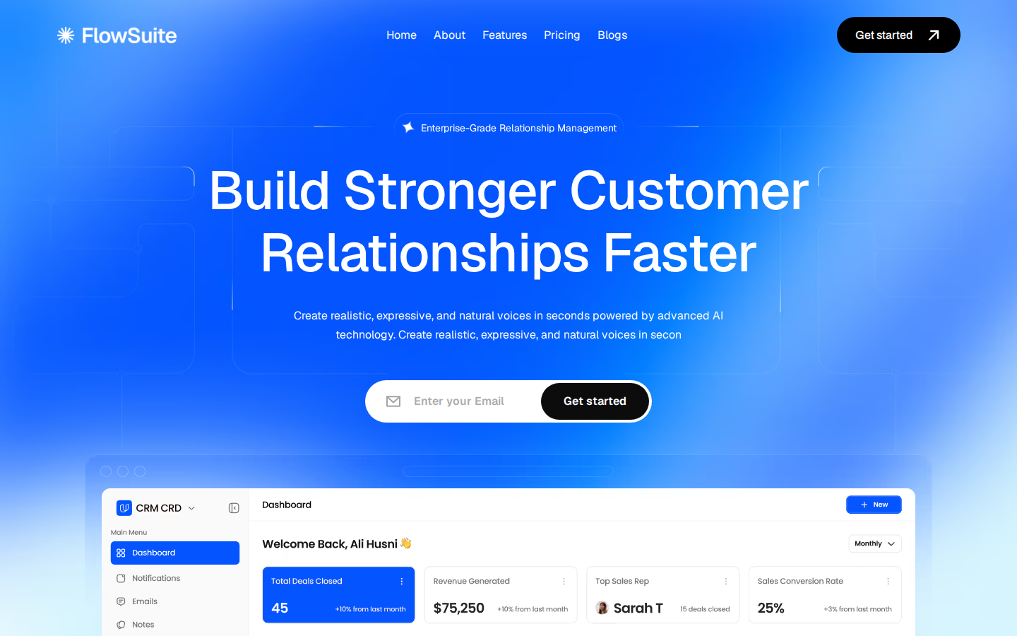 Flowsuite - Technology Website Template template preview