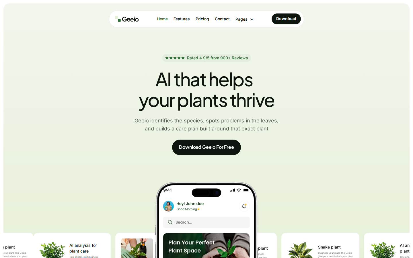 Geeio - Technology Website Template template preview