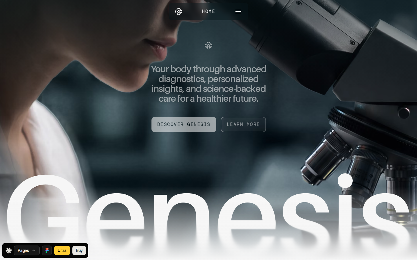 Genesis Lab - Website Template template preview