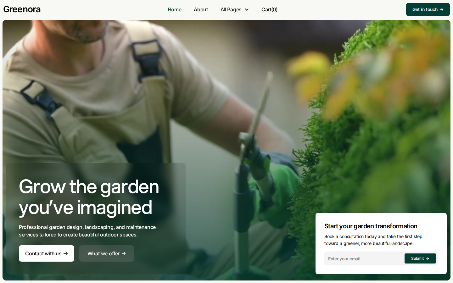 Greenora - Construction & Home Services Website Template template preview