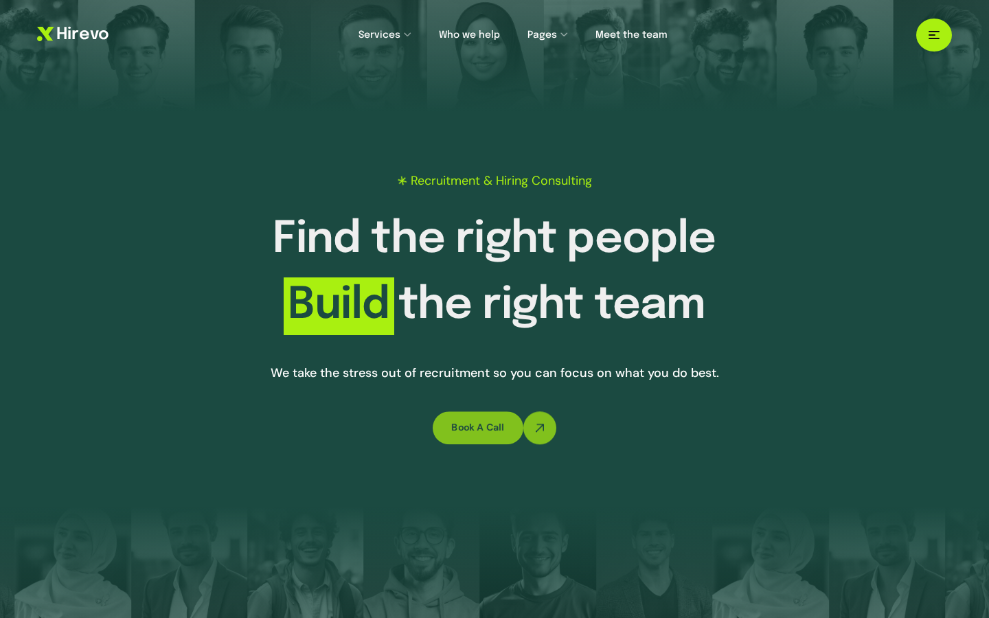 Hirevo - HR & Recruiting Website Template template preview