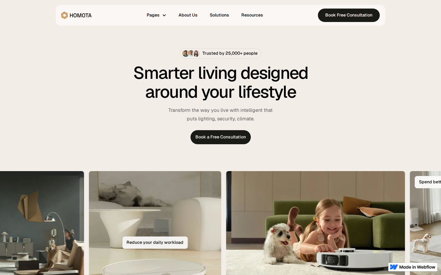 Homota - Website Template template preview