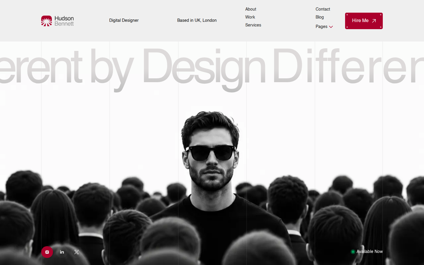 Hudson Bennett - Website Template template preview