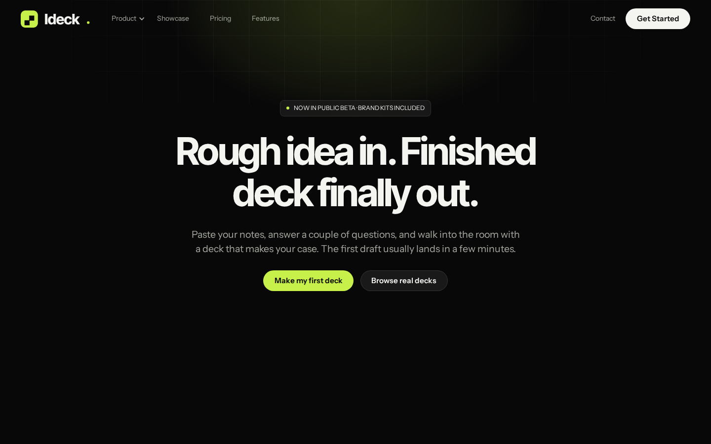 Ideck - Website Template template preview