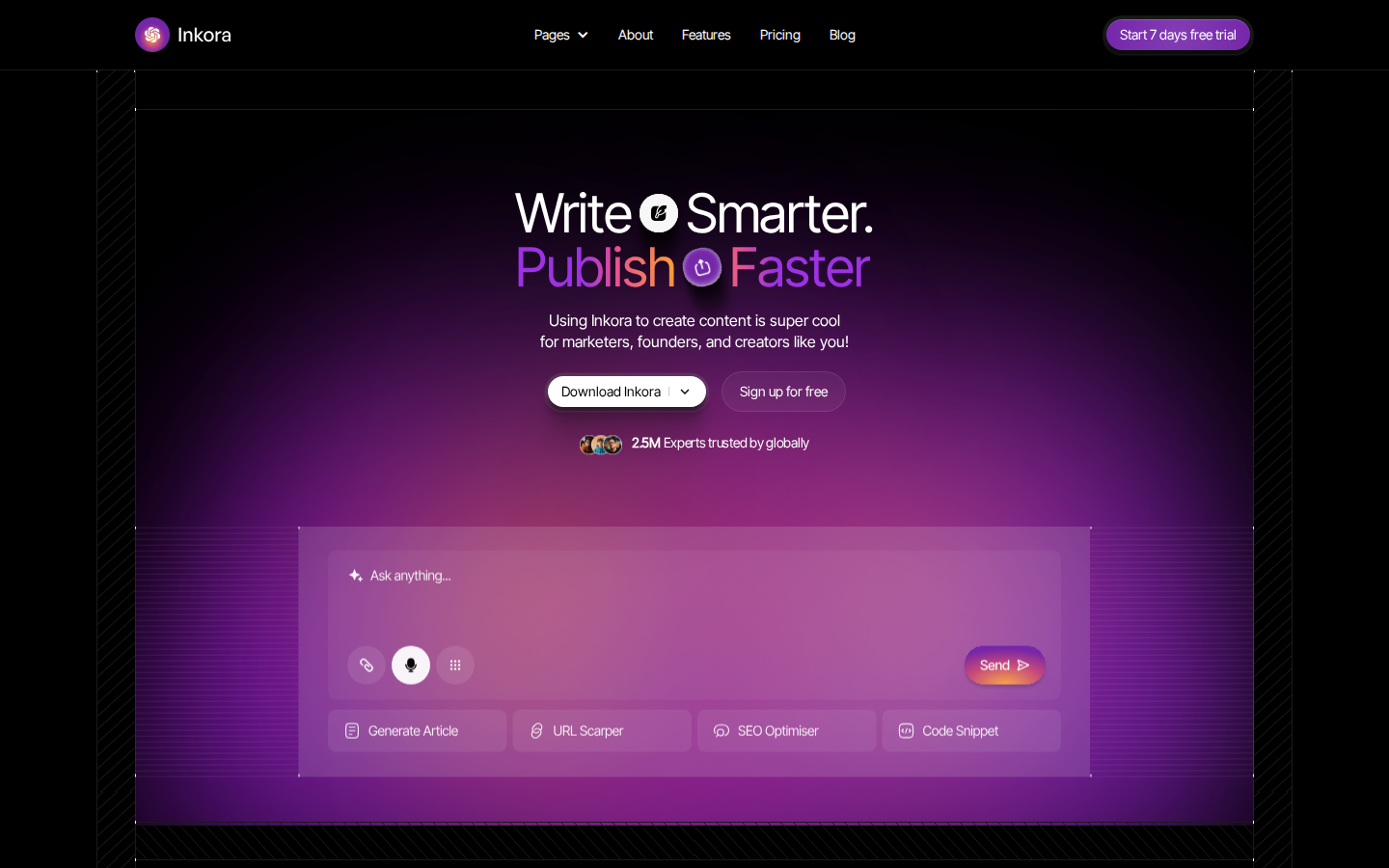 Inkora - Technology Website Template template preview