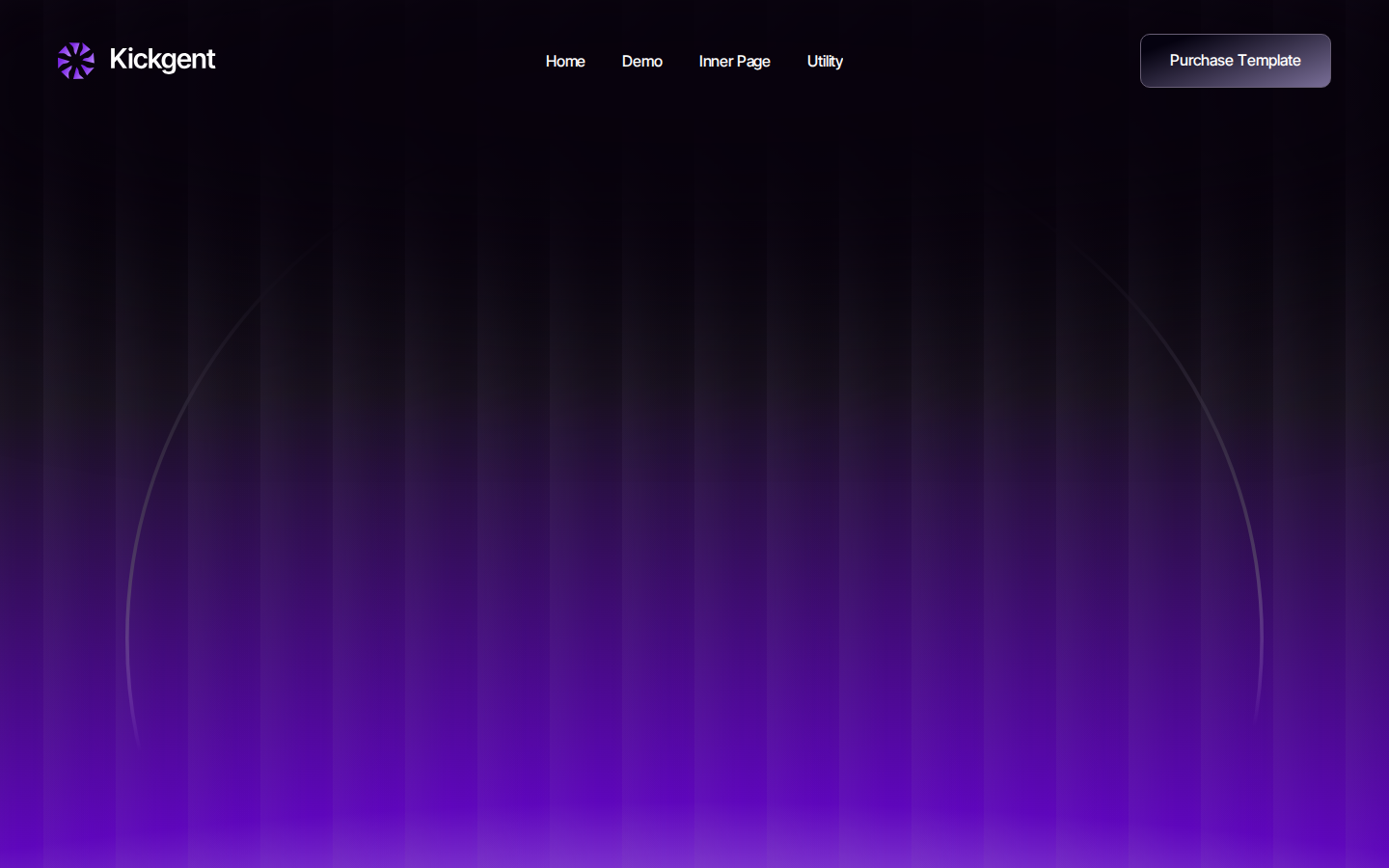 Kickgent - Website Template template preview