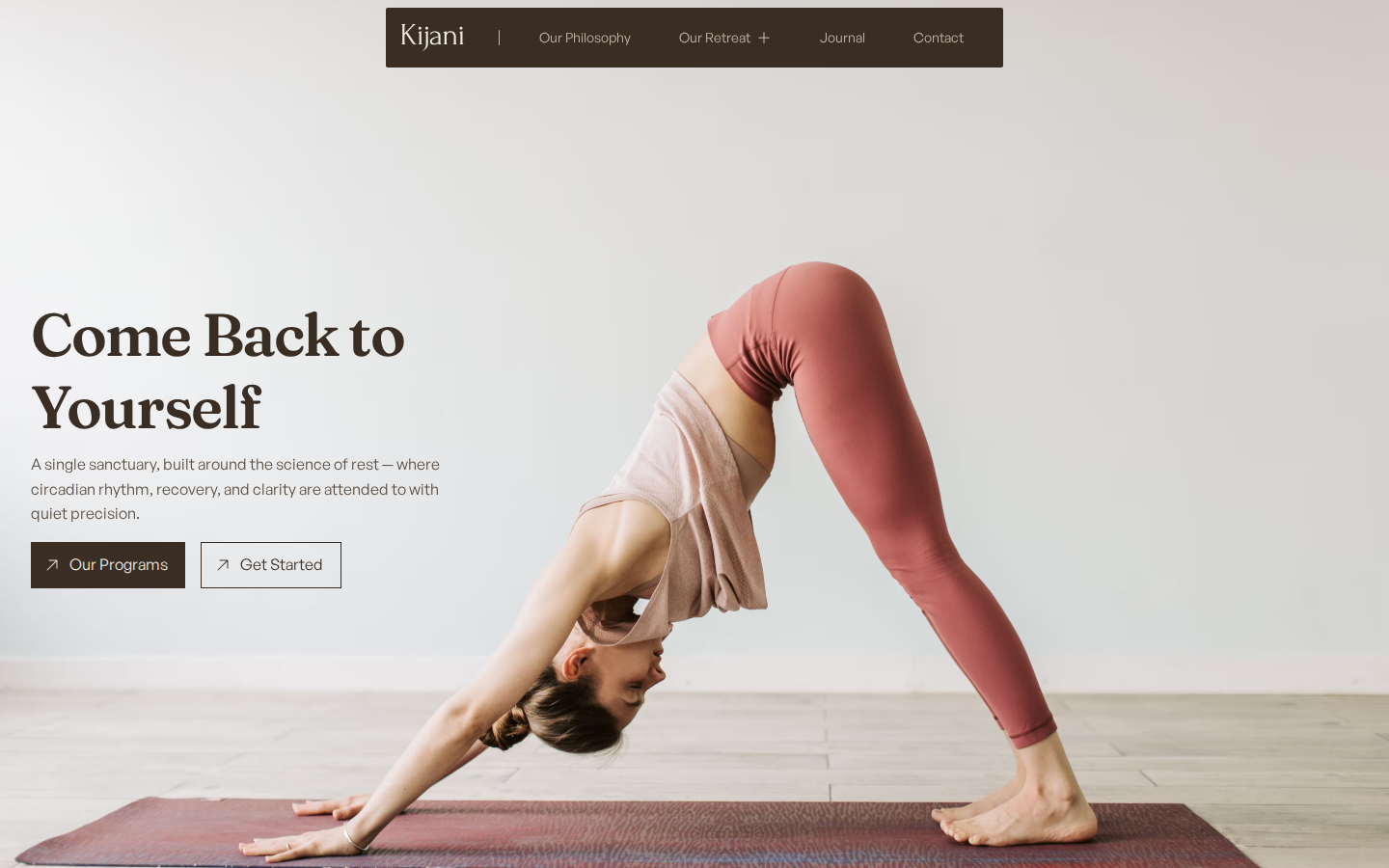 Kijani - Health & Wellness Website Template template preview