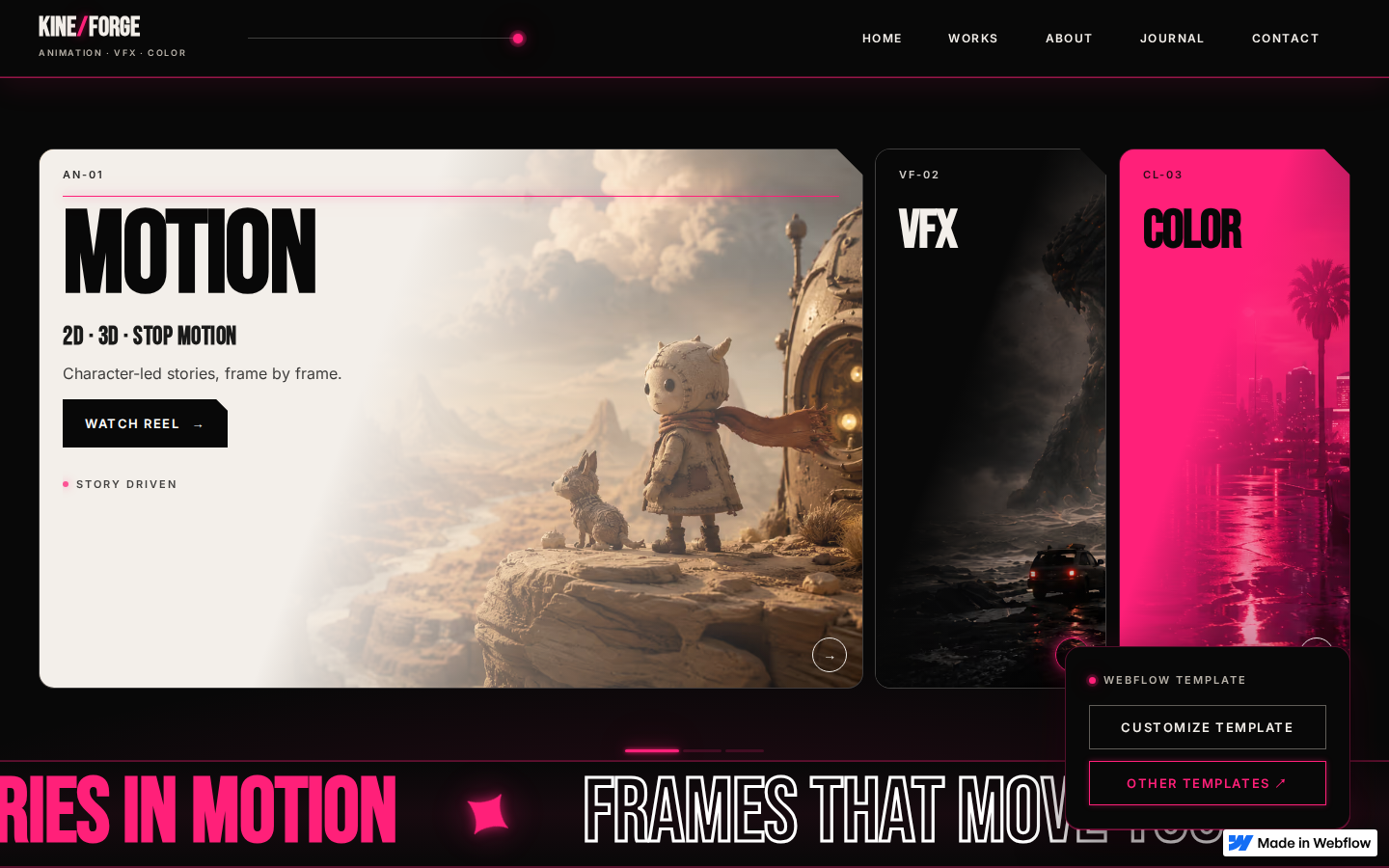 Kineforge - Portfolio & Agency Website Template template preview