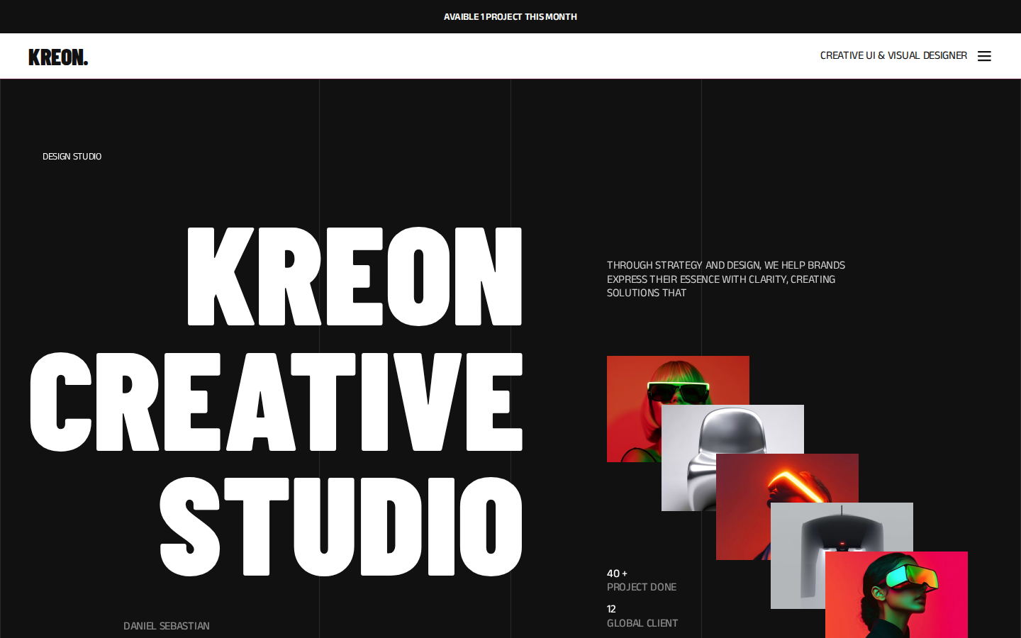 Kreon - Portfolio & Agency Website Template template preview