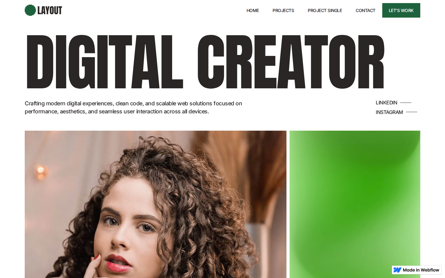 Layout - Website Template template preview