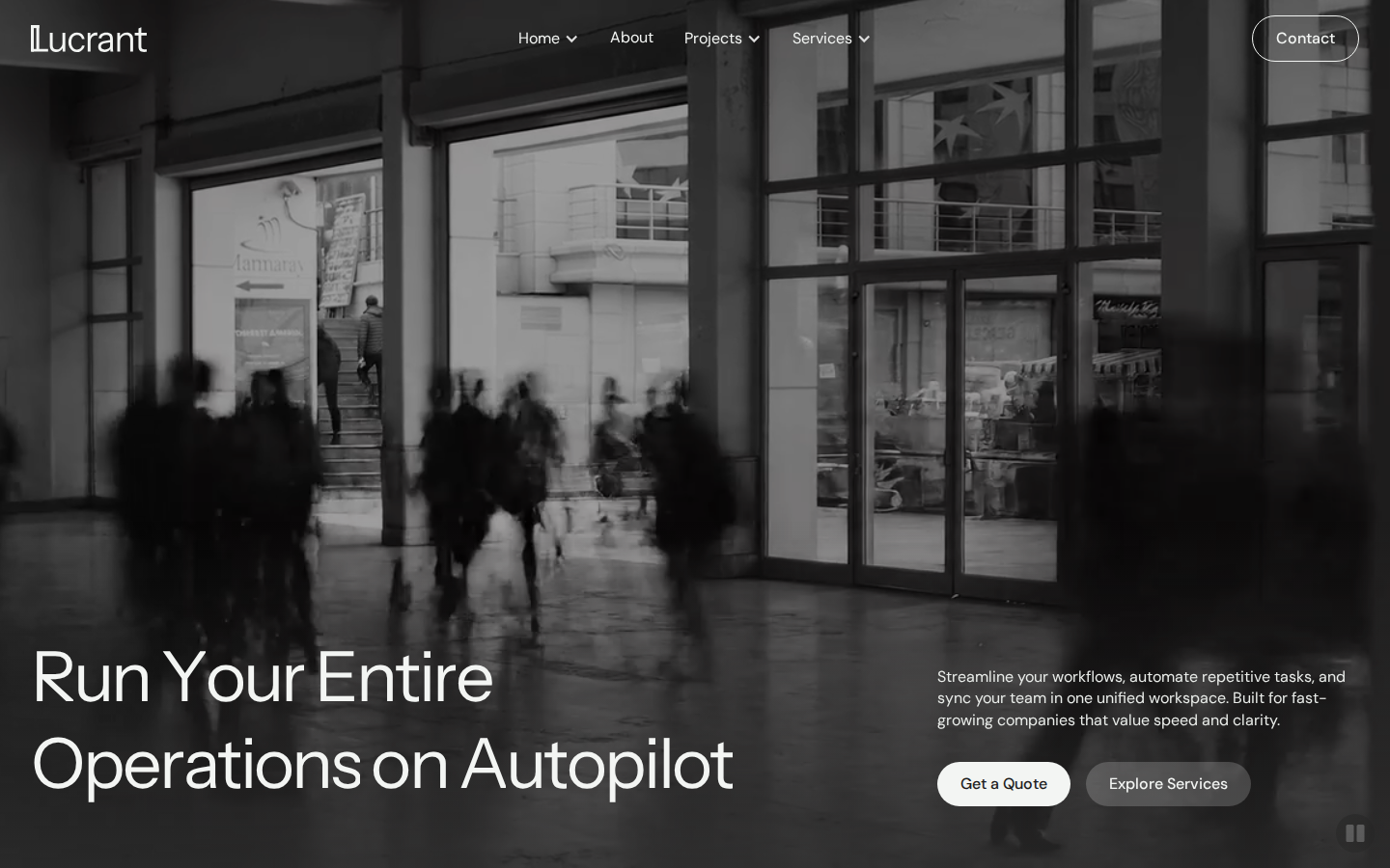 Lucrant - Technology Website Template template preview