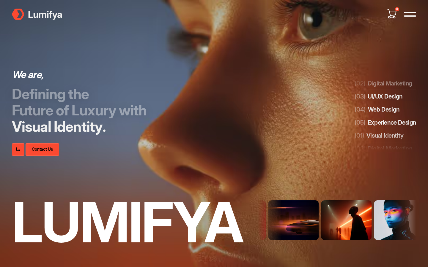 Lumifya - Portfolio & Agency Website Template template preview