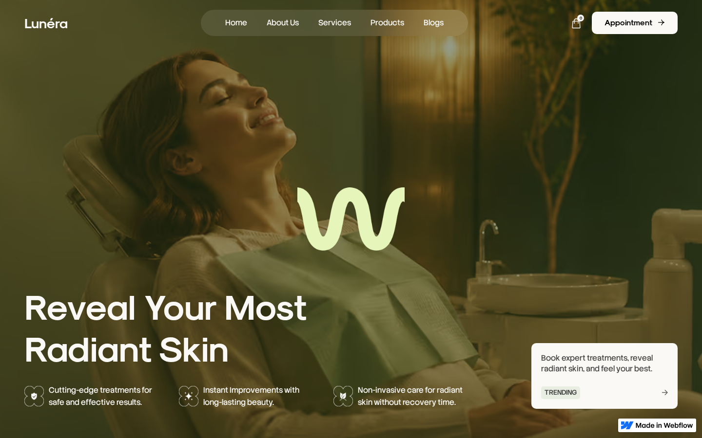 Lunéra - Medical Website Template template preview