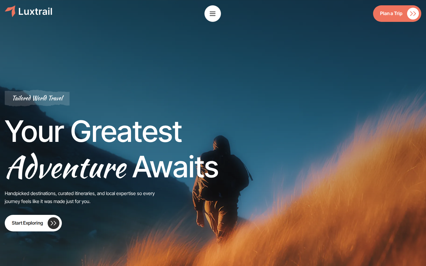Luxtrail - Website Template template preview