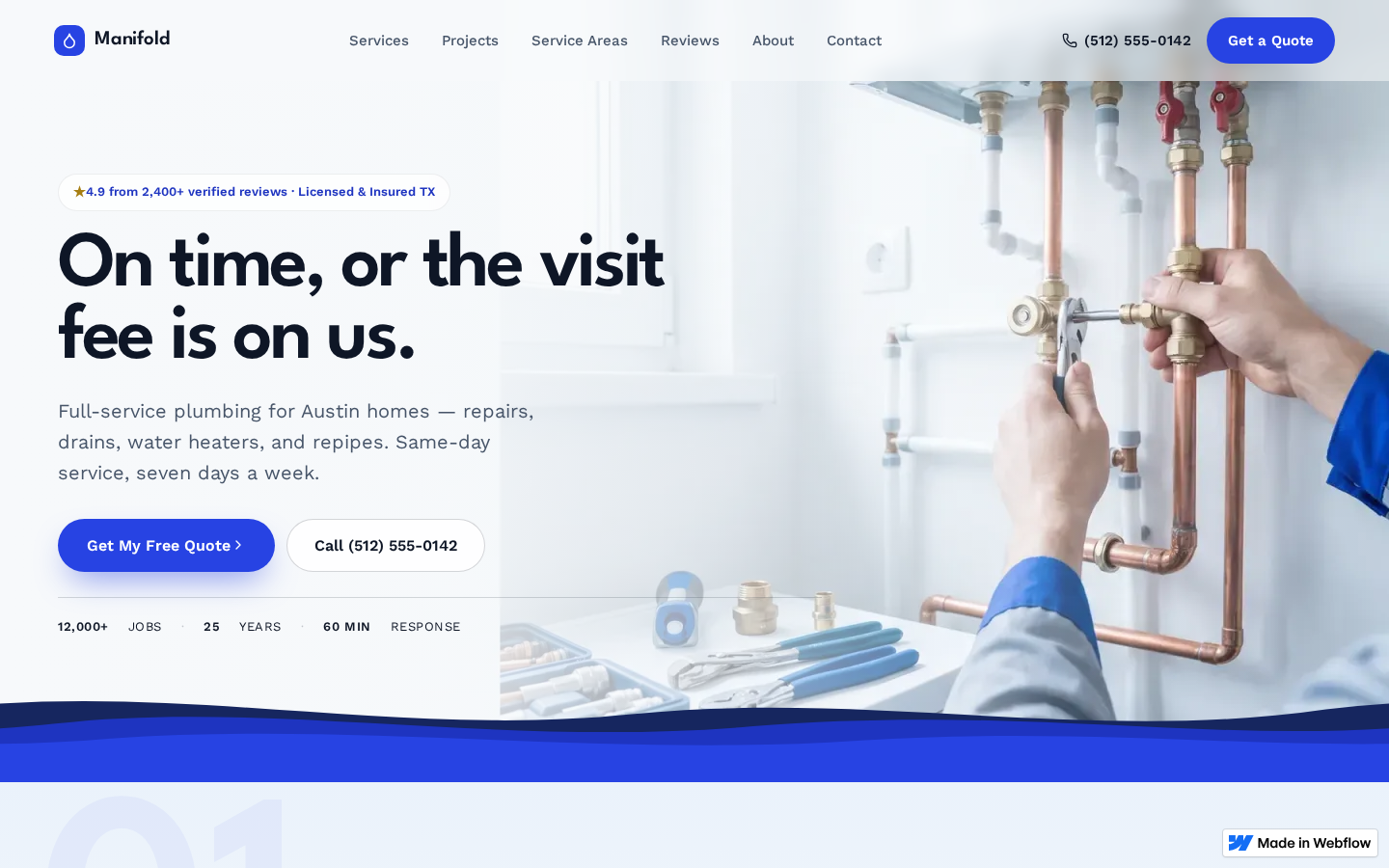 Manifold - Construction & Home Services Website Template template preview
