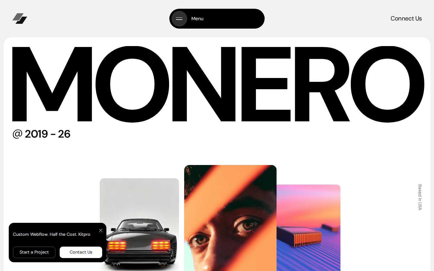 Monero - Portfolio & Agency Website Template template preview