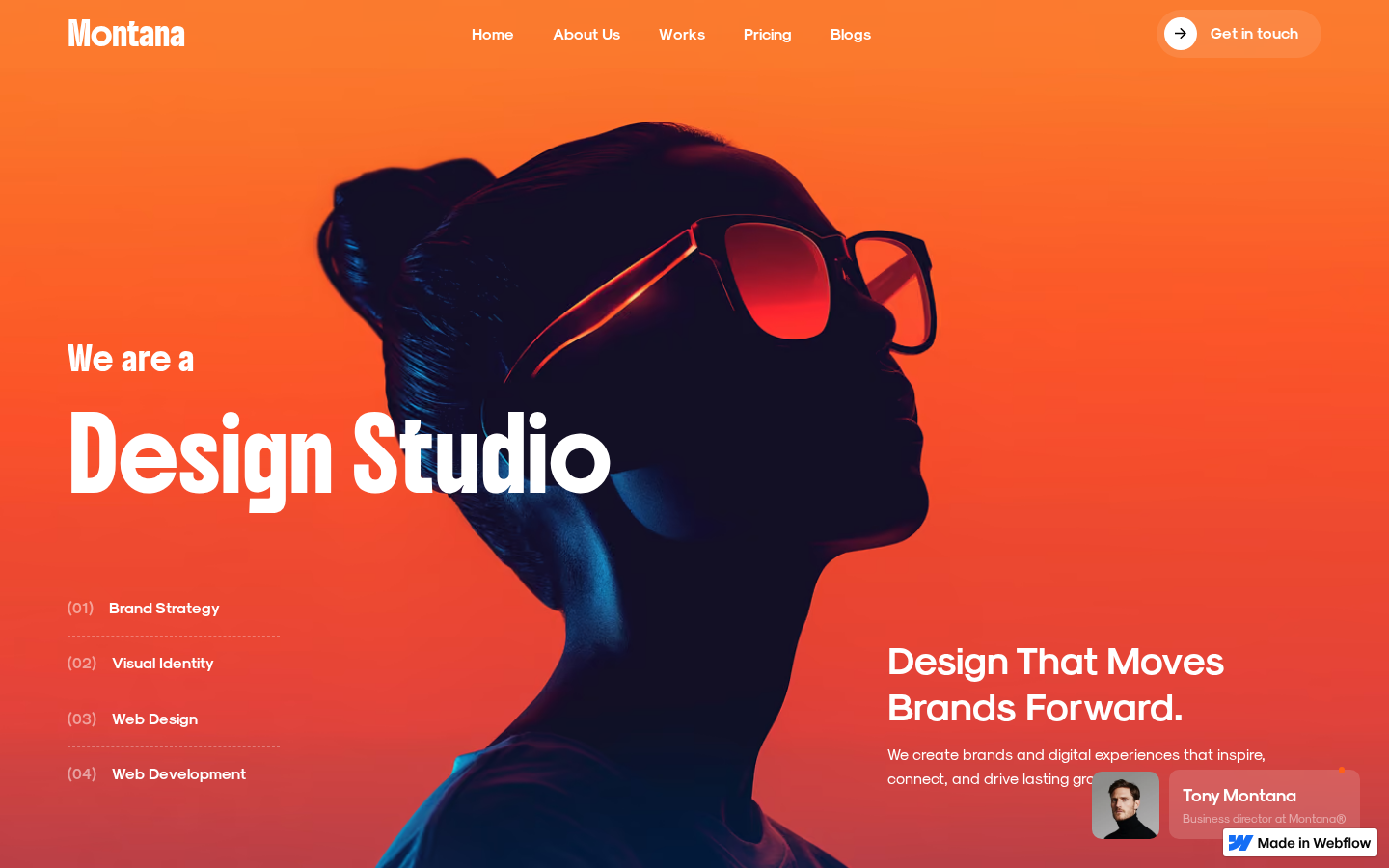 Montana Pro - Portfolio & Agency Website Template template preview
