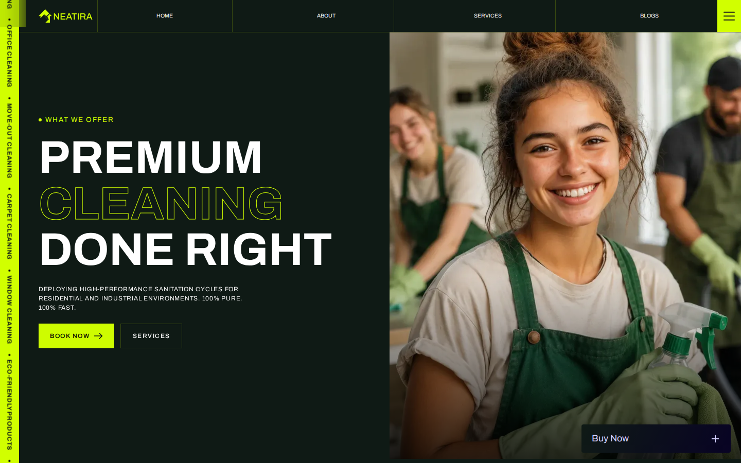 Neatira - Home Services Website Template template preview