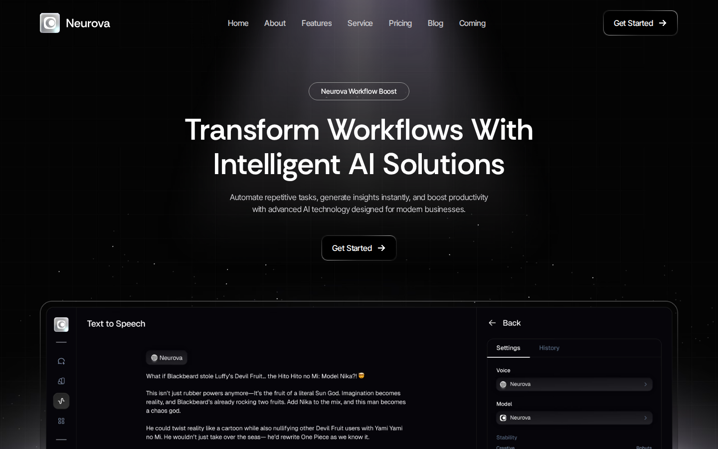 Neurova - Website Template template preview