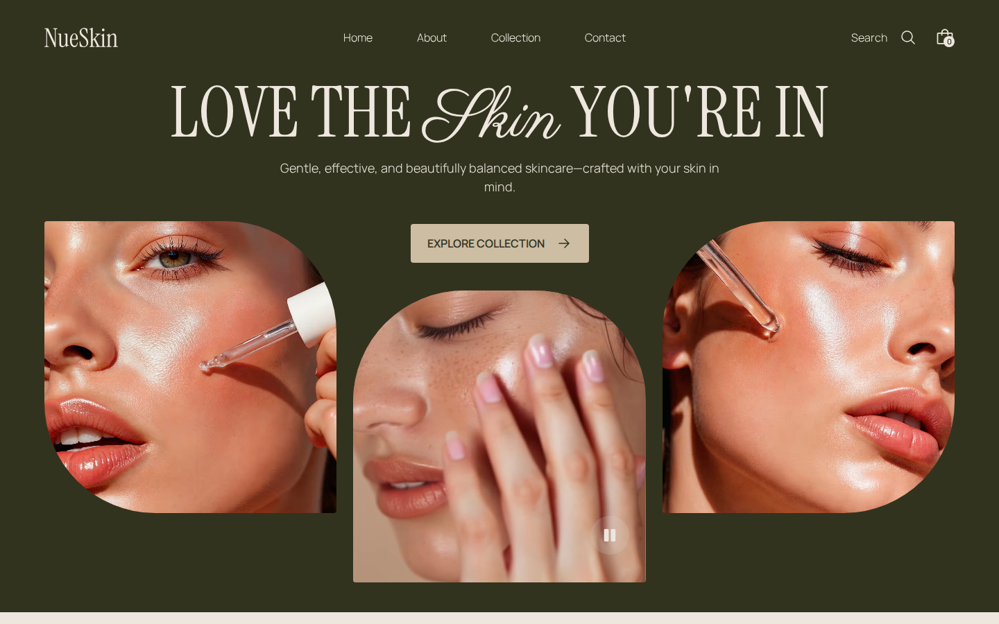 NueSkin - Hair & Beauty Website Template template preview