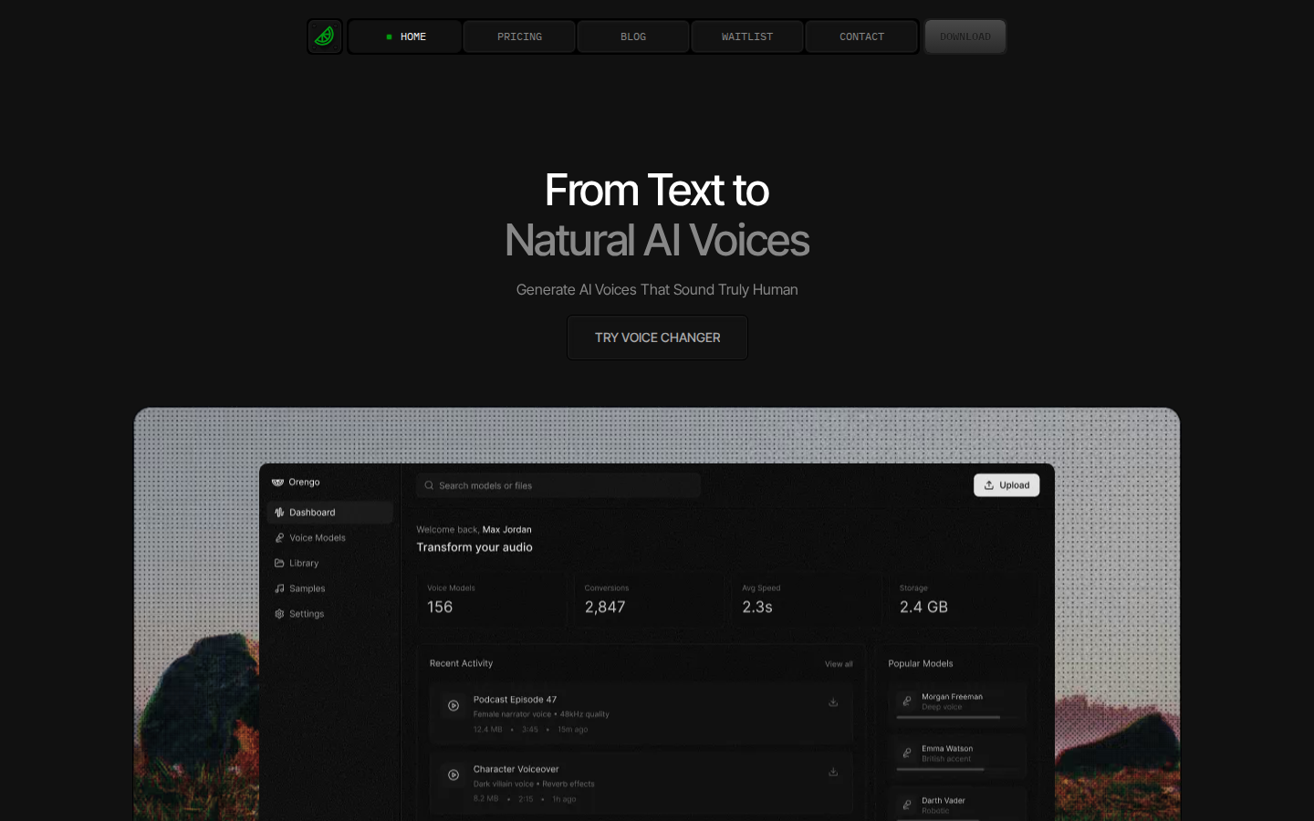 Orengo - Technology Website Template template preview