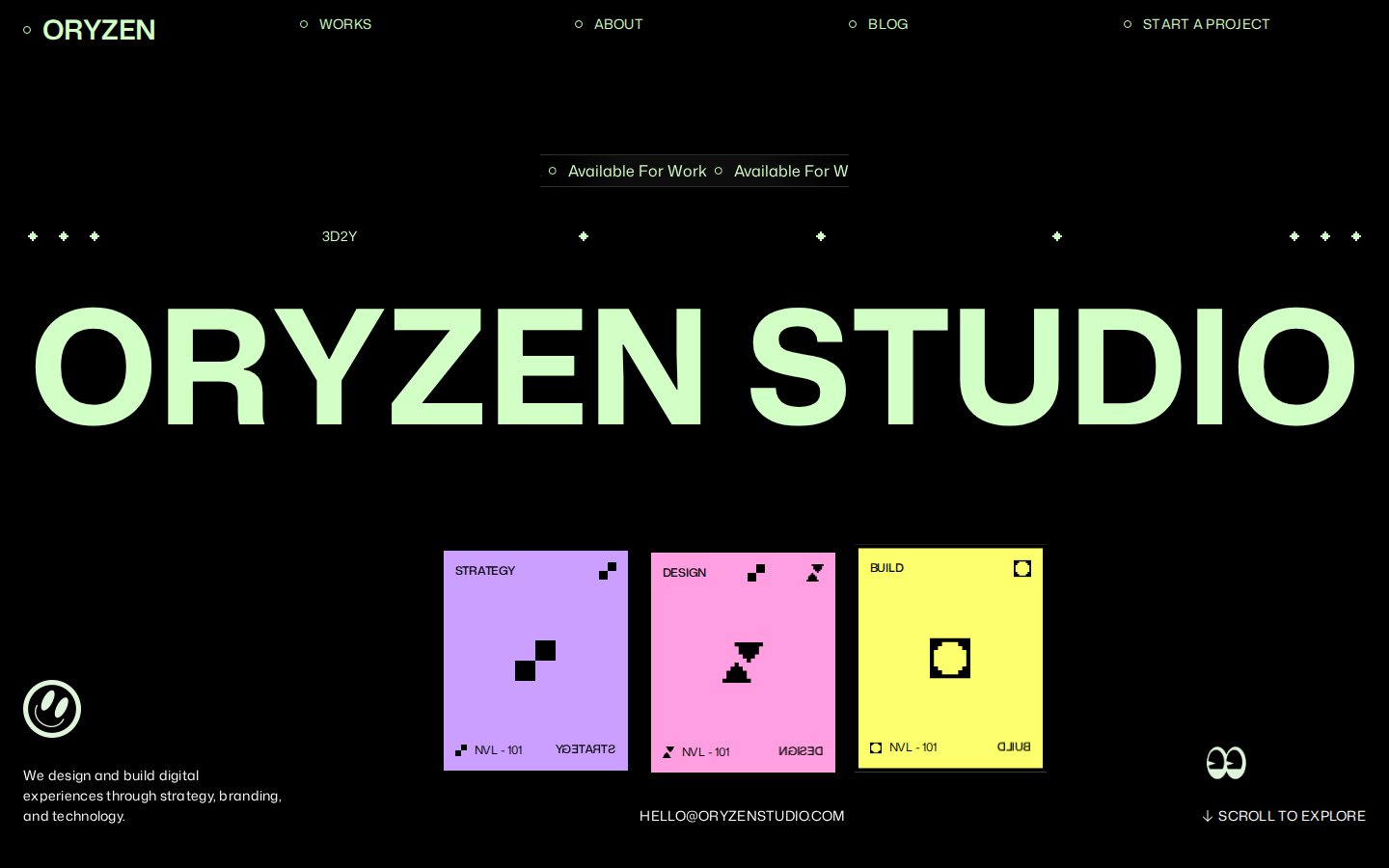 Oryzen Studio - Portfolio & Agency Website Template template preview