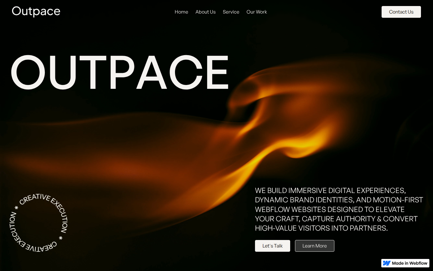 Outpace - Portfolio & Agency Website Template template preview