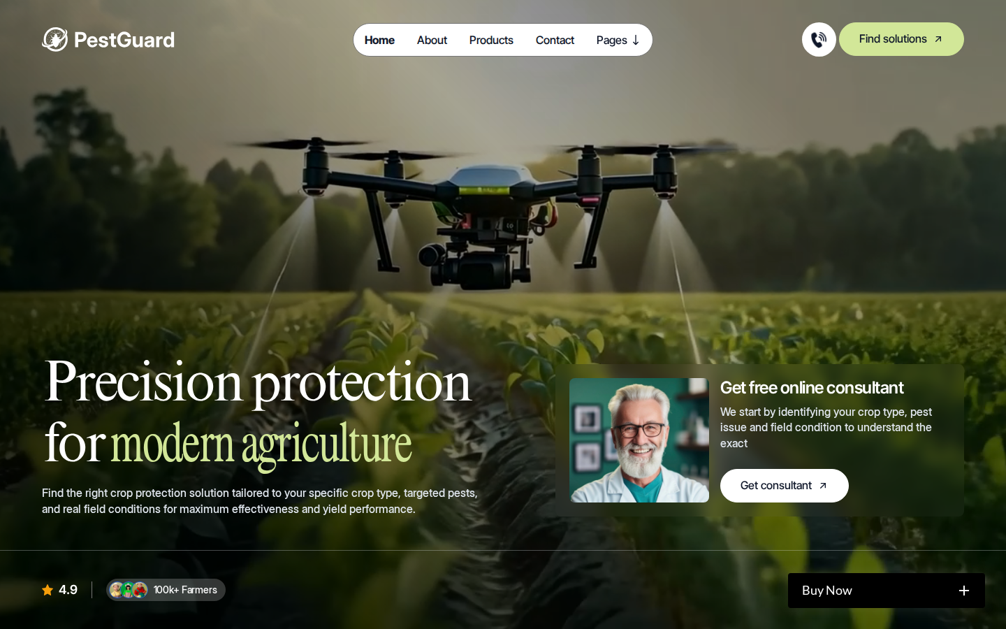 PestGuard - Retail & E-Commerce Website Template template preview