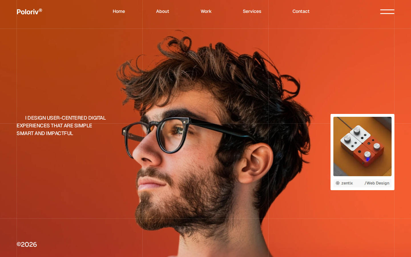 Poloriv - Portfolio & Agency Website Template template preview