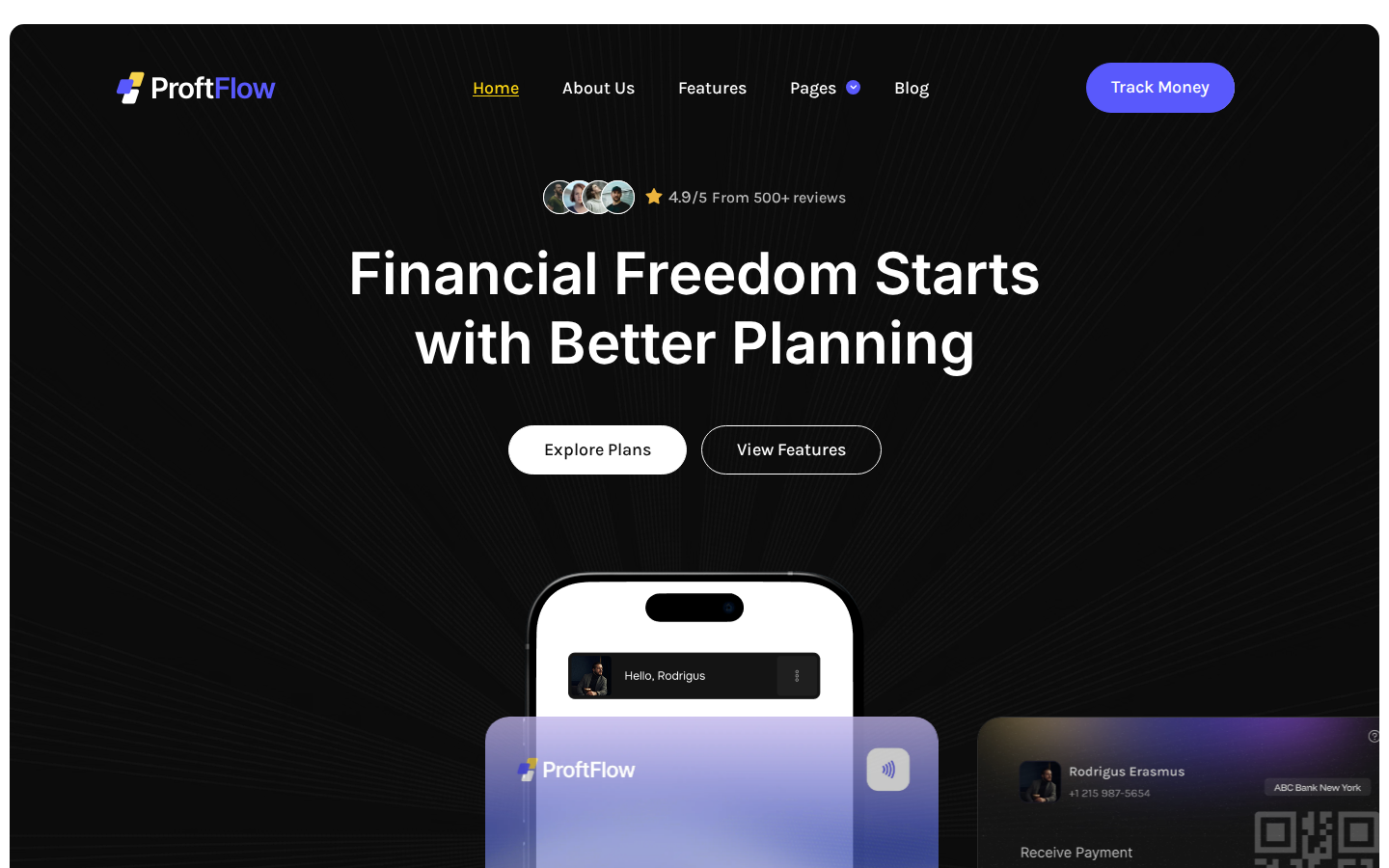 ProftFlow - Professional Services Website Template template preview