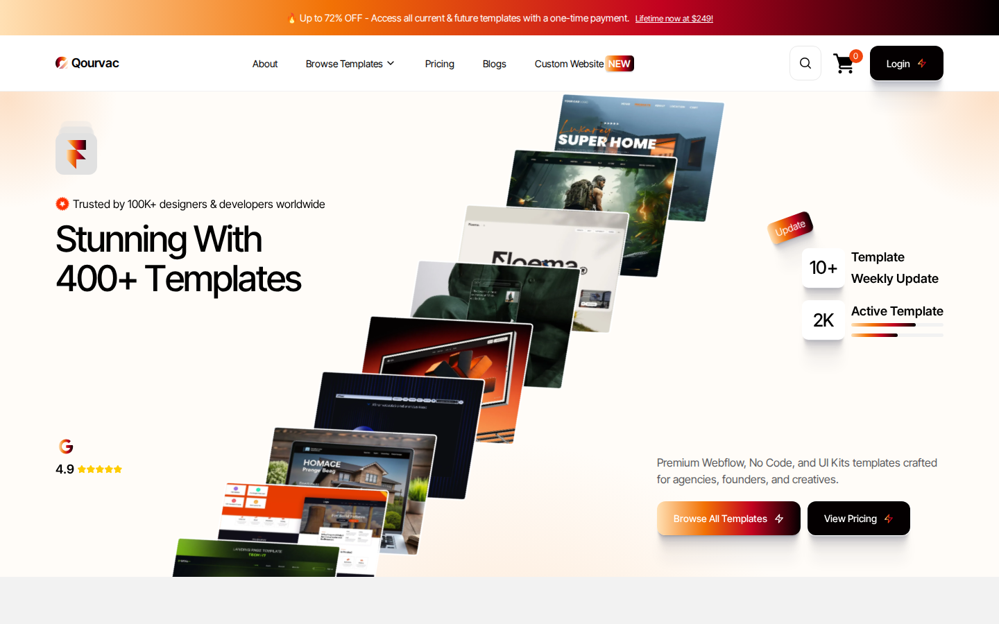 Qourvac - Retail & E-Commerce Website Template template preview