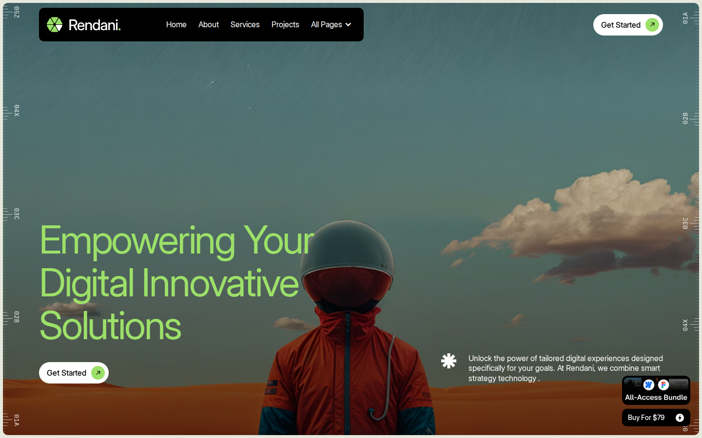 Rendani - Professional Services Website Template template preview