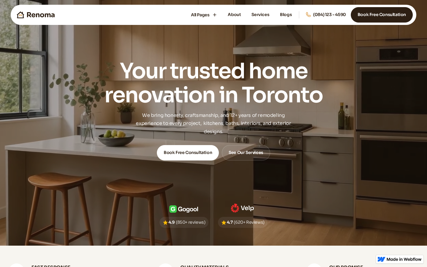 Renoma - Website Template template preview