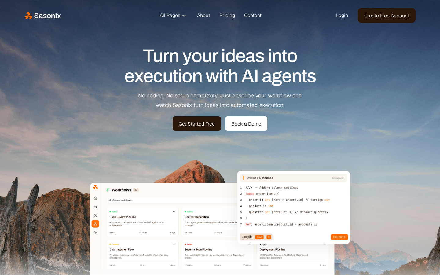 Sasonix - Technology Website Template template preview