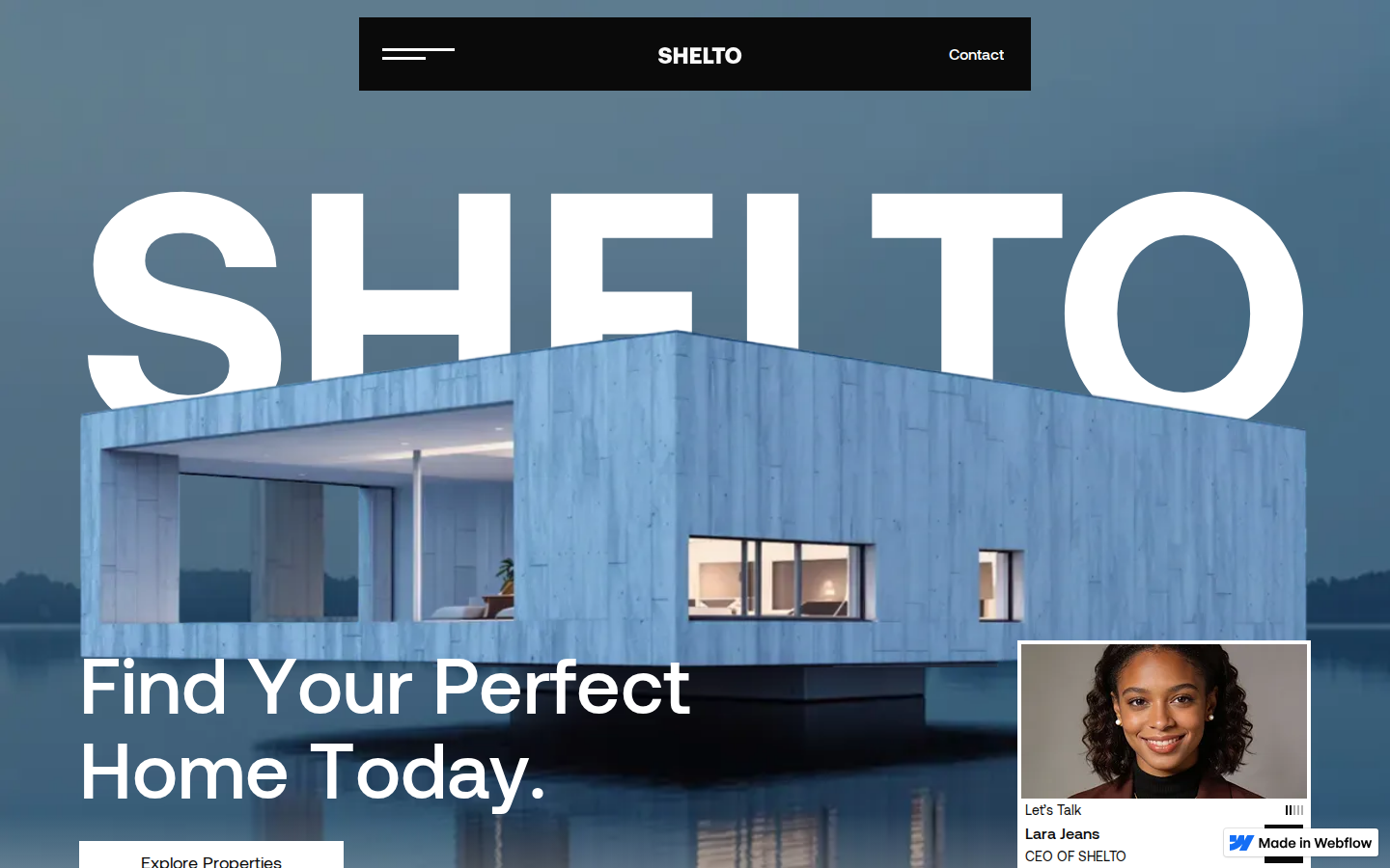 Shelto - Website Template template preview