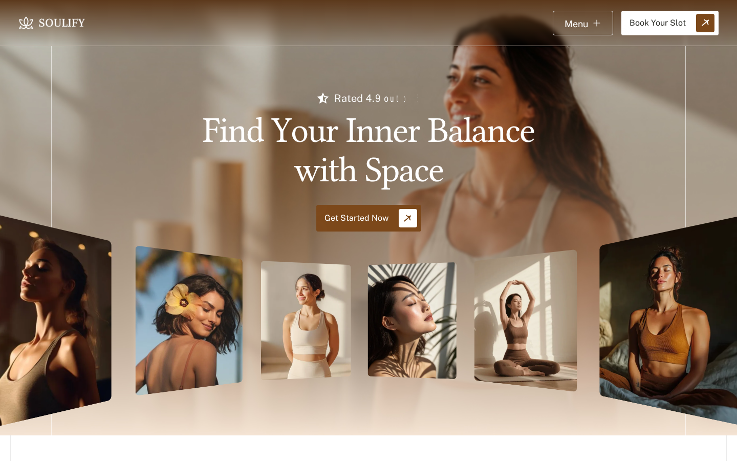 Soulify - Health & Wellness Website Template template preview