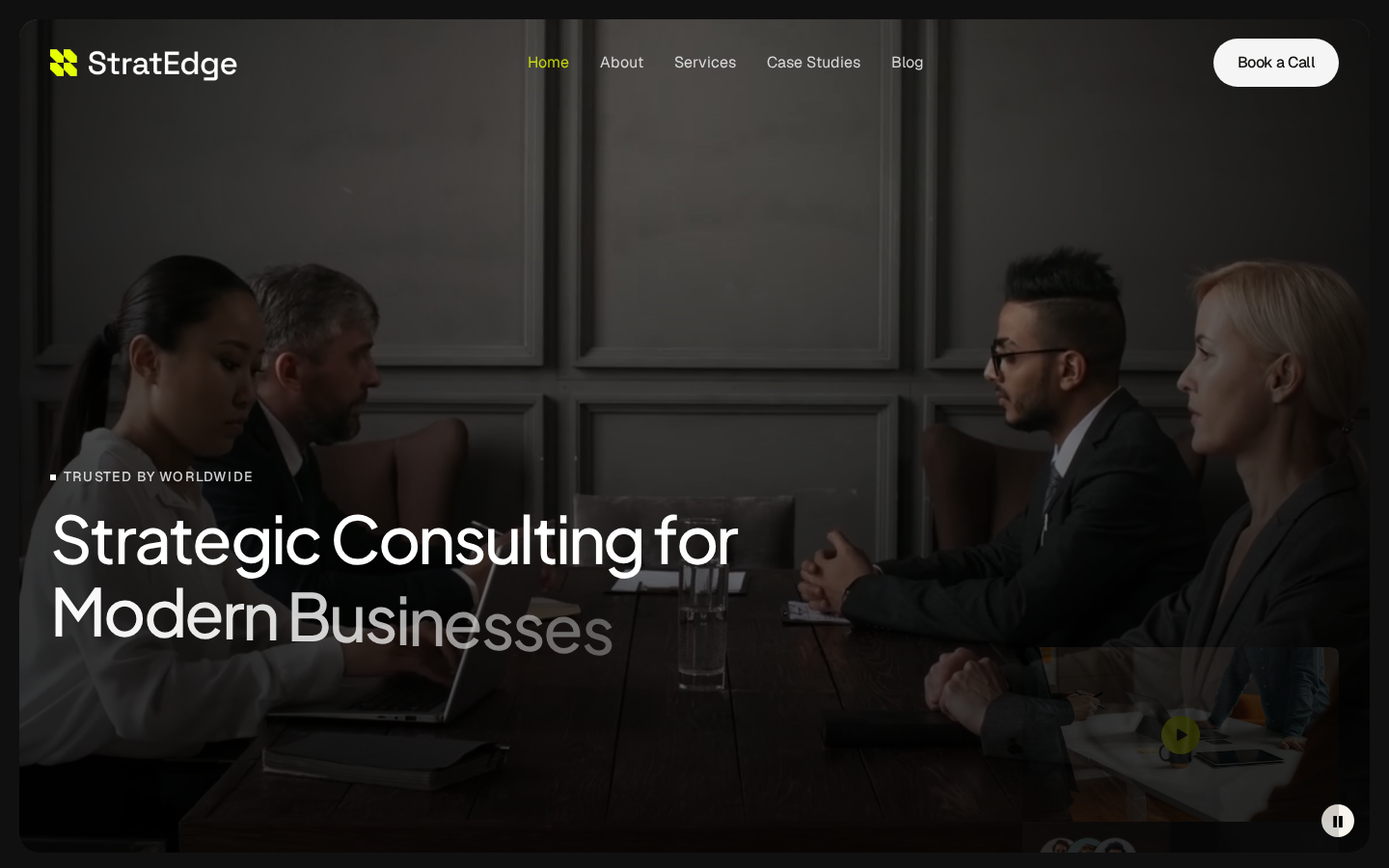 StratEdge - Website Template template preview