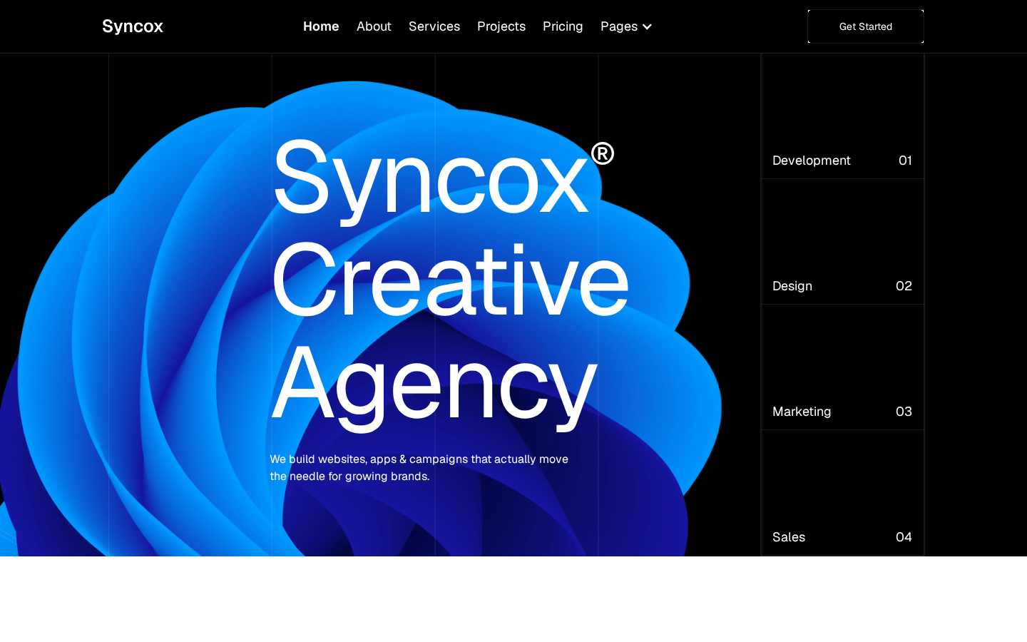 Syncox - Professional Services Website Template template preview