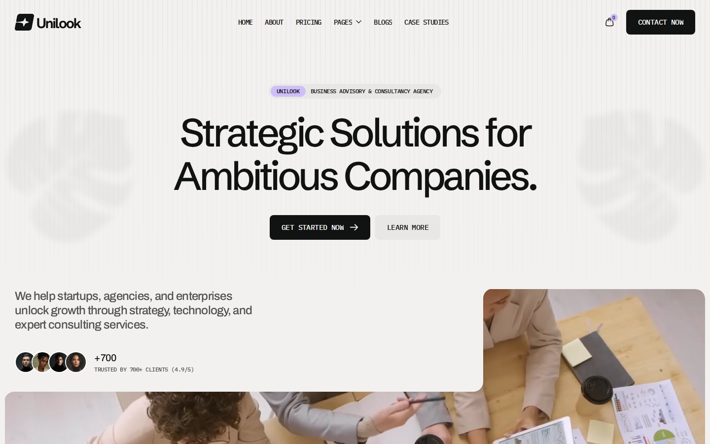 Unilook - Technology Website Template template preview