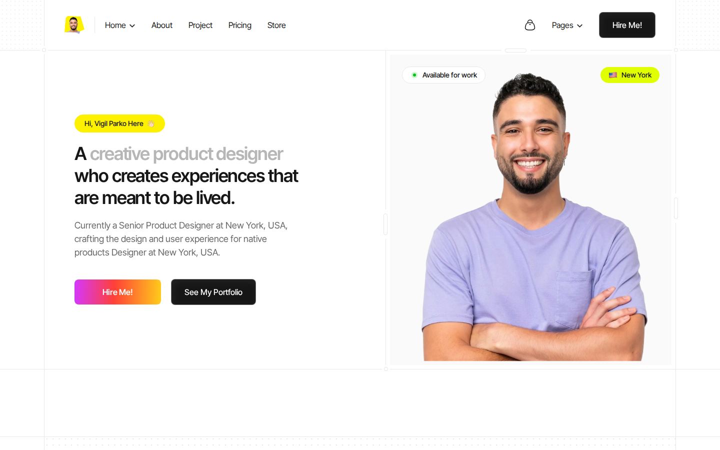 Vigil Parko - Website Template template preview