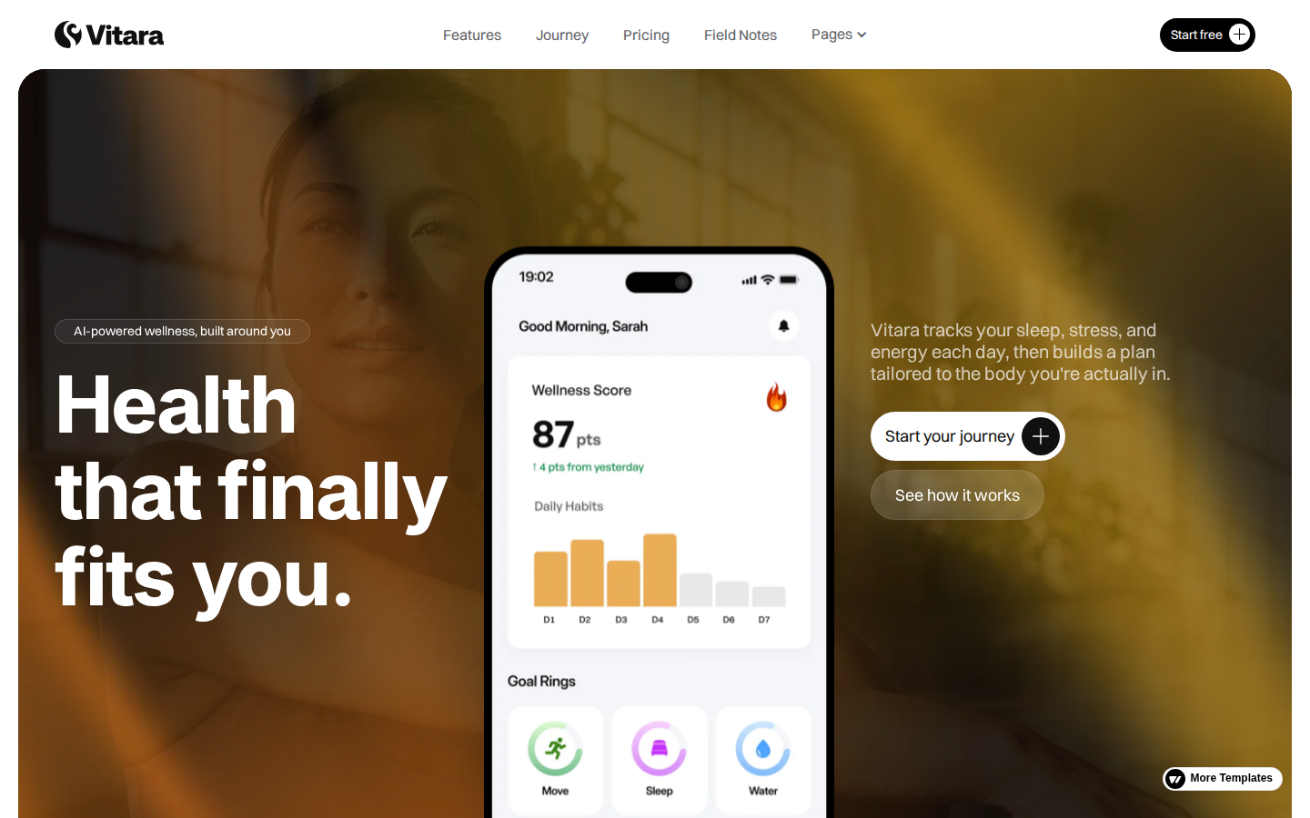 Vitara - Website Template template preview
