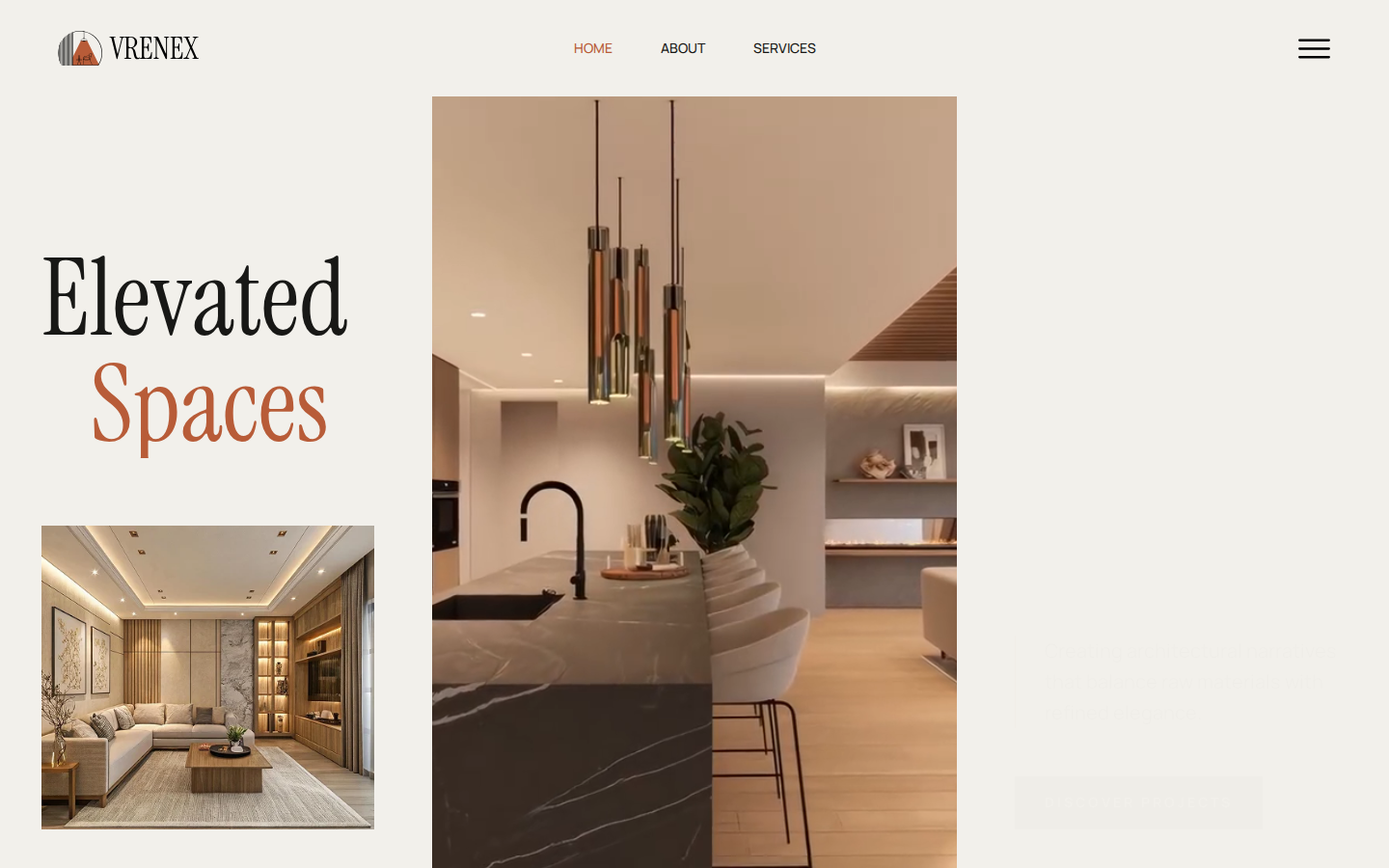 Vrenex - Architecture & Design Website Template template preview