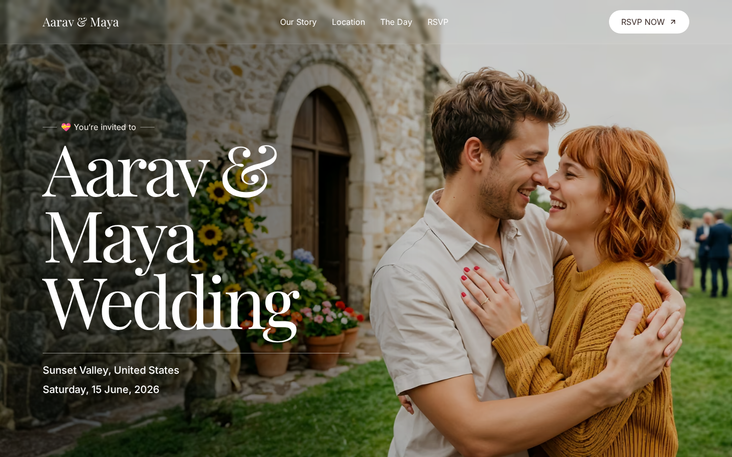Wedoora - Weddings & Events Website Template template preview