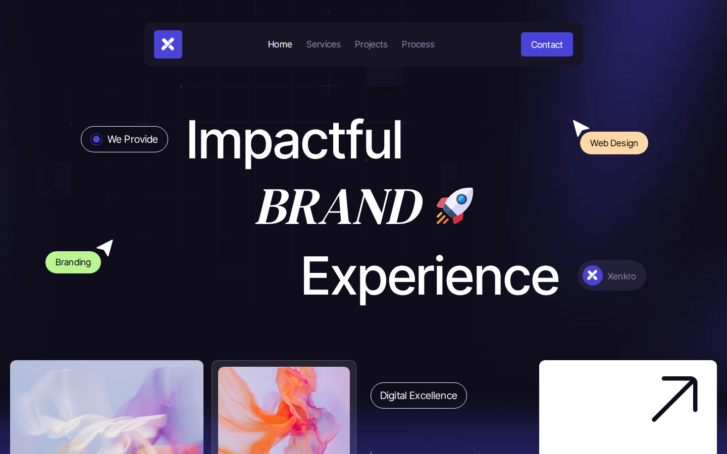 Xenkro - Portfolio & Agency Website Template template preview