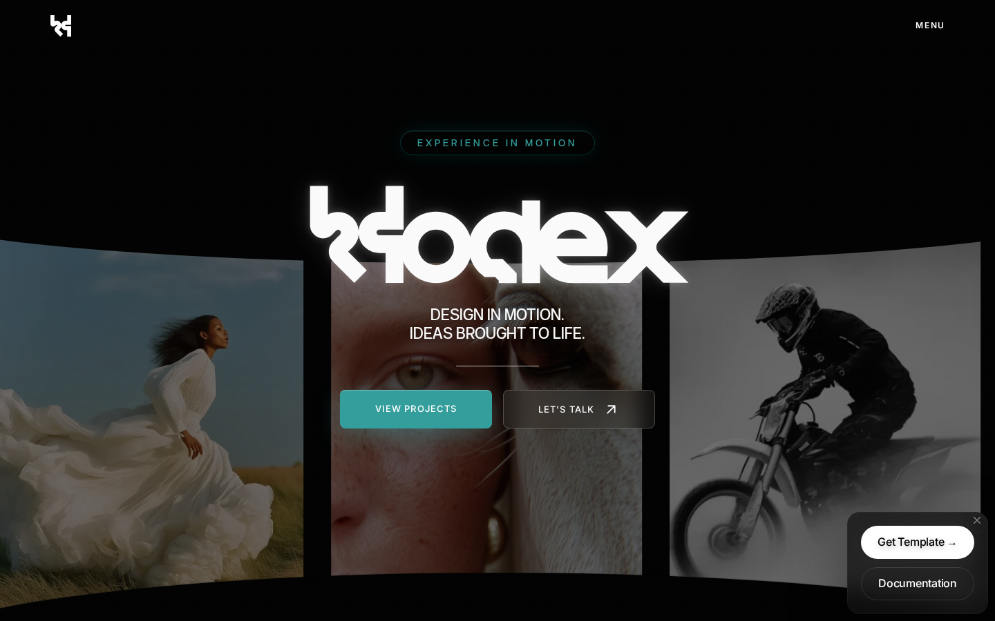 Xodex - Portfolio & Agency Website Template template preview